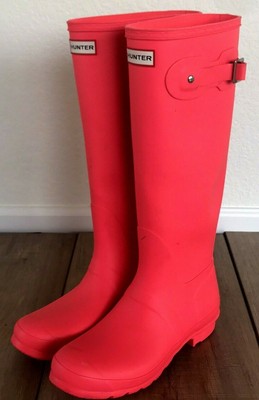 hunter boots hyper pink
