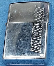 HARLEY DAVIDSON ZIPPO LIGHTER CHROME VINTAGE JAN.  1999 DATED A XV ON BOTTOM 