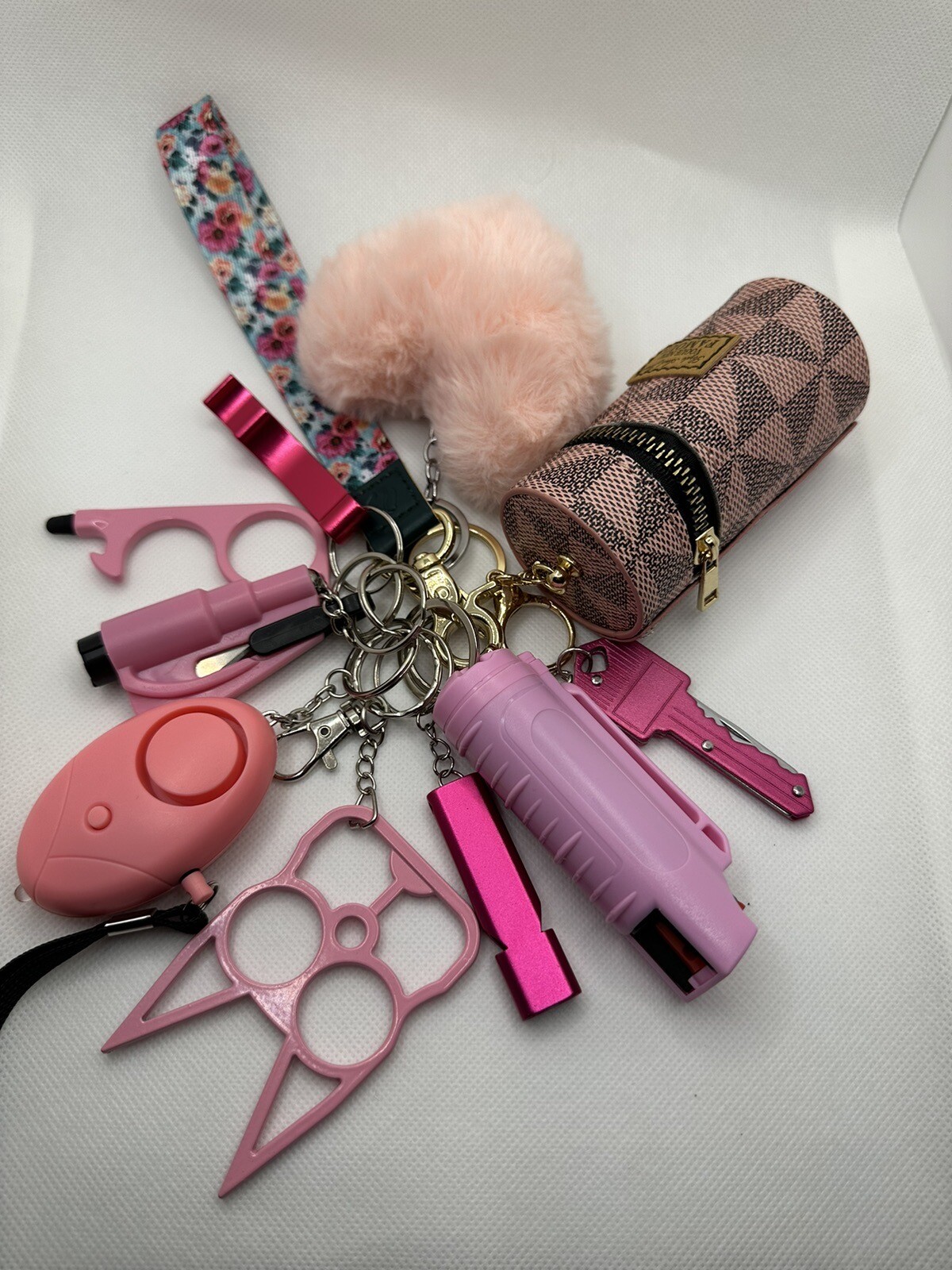 10pc safety keychain for women with pepper spray eBay