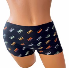 Victoria  s Secret Pink Boy Short Boxer Rainbow Logo Panty Size XLarge