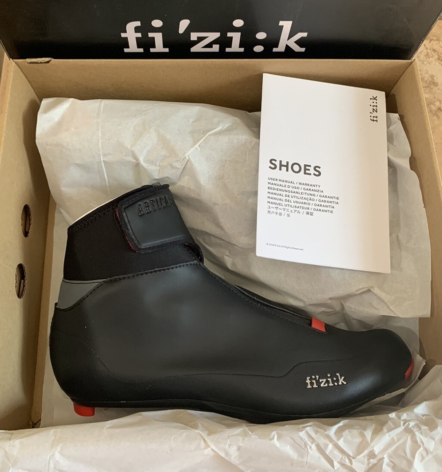 Fizik R5 Artica Winter Cycling Road Shoe Boots EU 46 US 121/4 Black