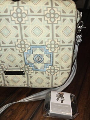 Petunia Pickle Bottom Diaper Bag Gray Blue Gray Backback  display picture 2