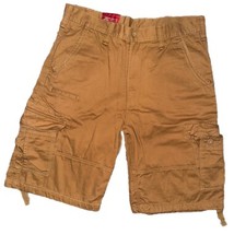 Jordan Craig Mens Size 36 Khaki Cotton Canvas 11" Inseam Cargo Shorts NEW Baggy