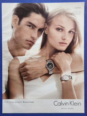 8. Calvin Klein Watches Wristwatch Advertising Advertising 2015