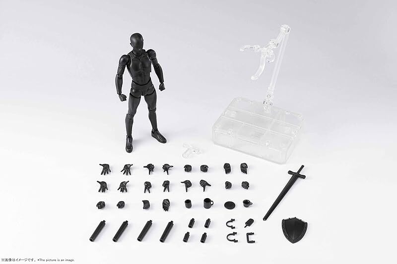 BANDAI S.H.Figuarts Body-kun DX Set 2 Solid Black Color Ver