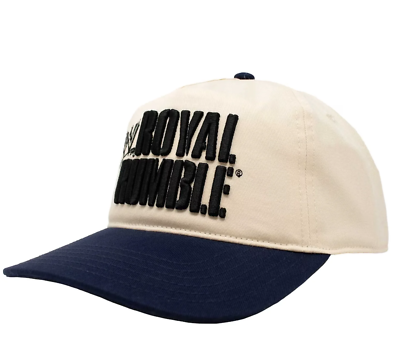 WWE Ripple Junction White/Red Royal Rumble Vintage Snapback Hat