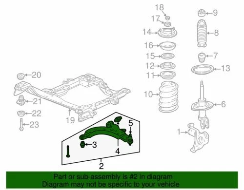 Genuine GM 1997-2005 Chevrolet Buick Saturn Pontiac Lower Control Arm 15218621 - Image 2 of 2
