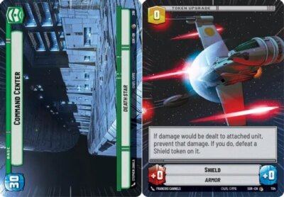 x3 Command Center // Shield - Hyperspace C Star Wars Spark of Rebellion M/NM