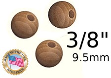 3/8 10mm 50x Premium unfinished Wooden craft BEAD 50pc lots
