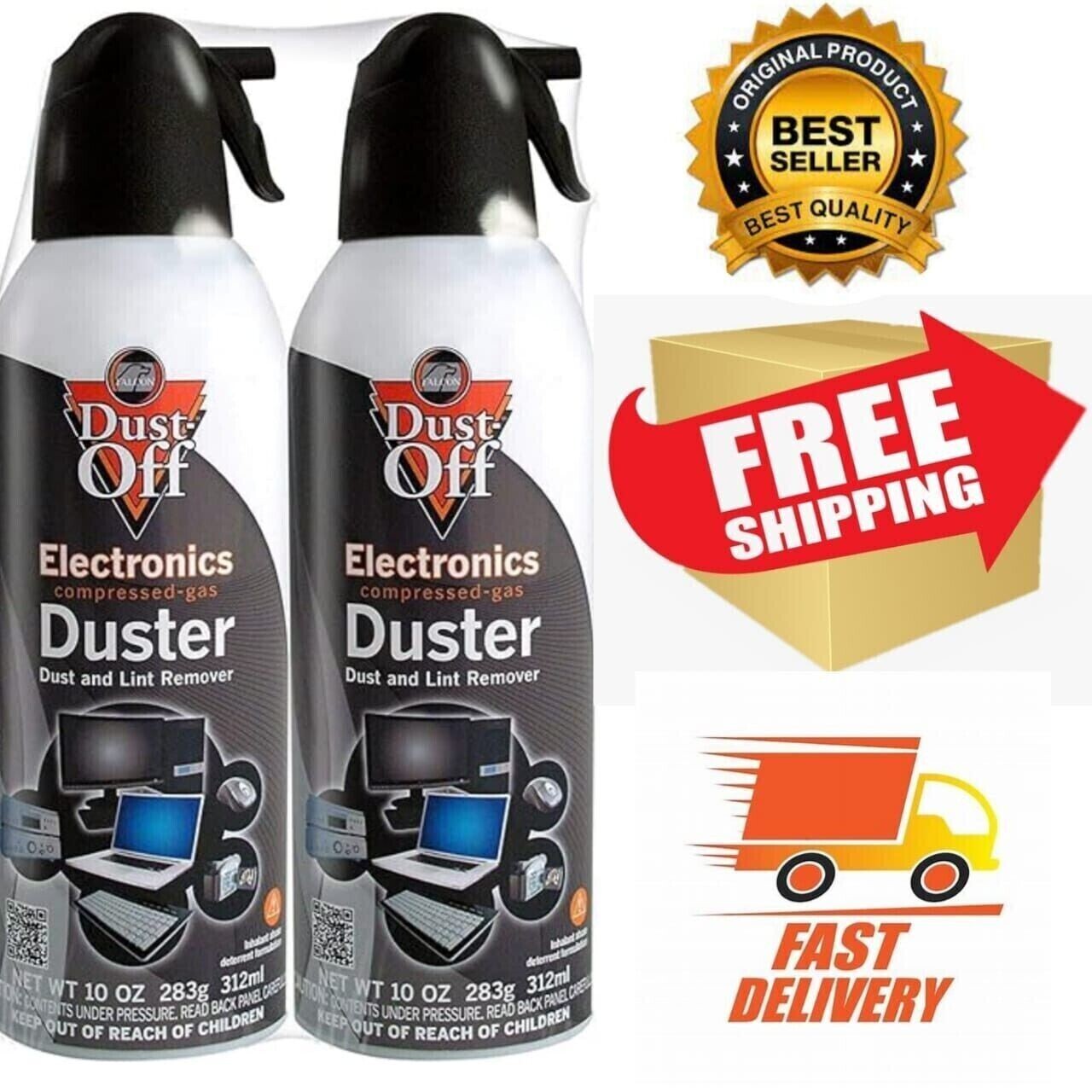 Dust Off Dust Disposable Pack Of 2 Compressed Gas Air Duster