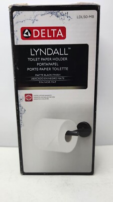 DELTA LYNDALL LDL50-MB TOILET PAPER HOLDER  MATTE BLACK
