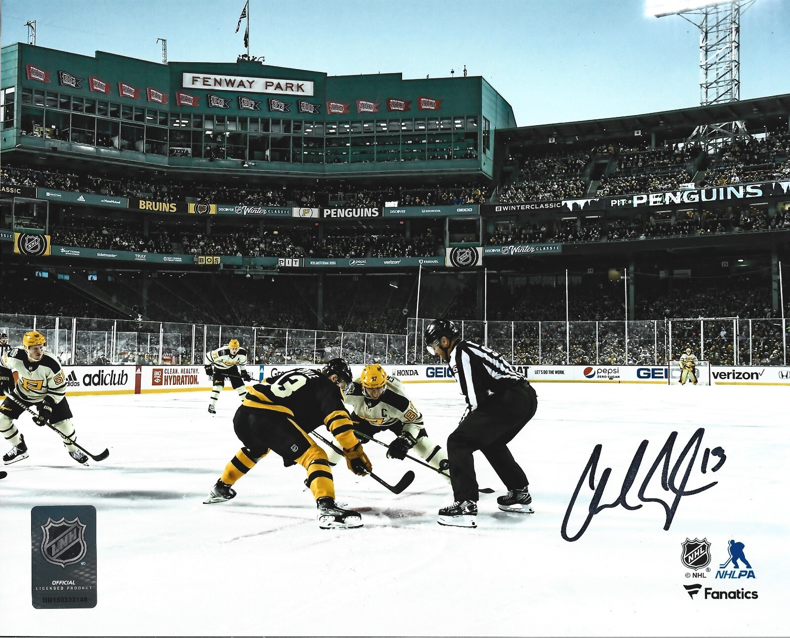 Charlie Coyle Autographed Signed Boston Bruins Winter Classic 11x14 Photo JSA PSA 