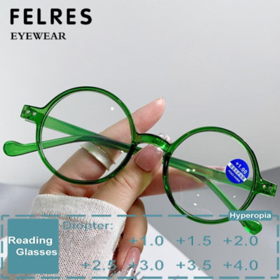 Round Anti Blue Light Reading Glasses Men Women Retro Presbyopic Readers New