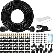 Patio Water Misters for Cooling Outdoor, 100FT Mister for Outside with 3/4" Adap