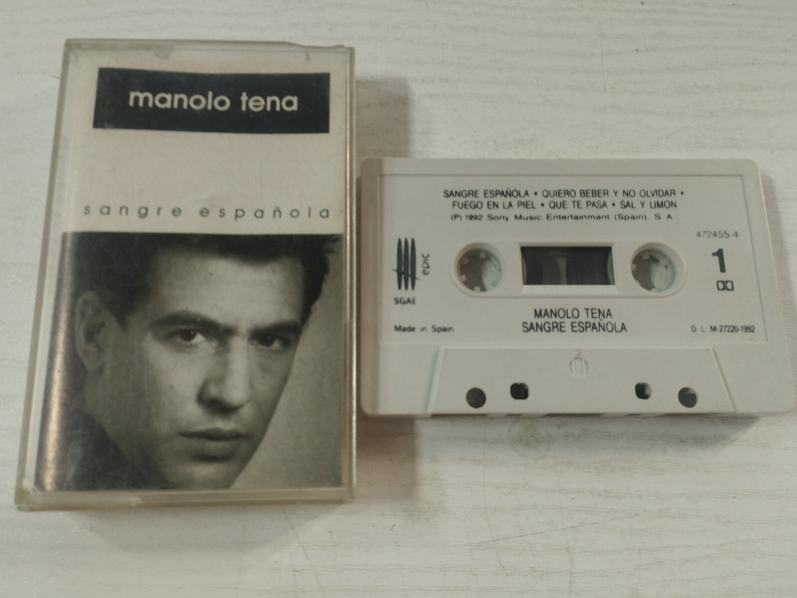 Manolo Tena Spanish Blood 1992 Epic - Tape Cassette