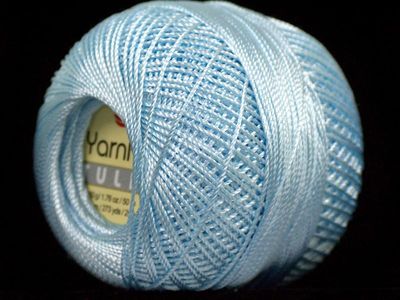 Baby Blue YarnArt Tulip Size 10 Microfiber Thread 17320 50g 273y Crochet XStitch