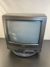 Toshiba CF13620 13" Analog CRT Retro Color Television Working No Remote