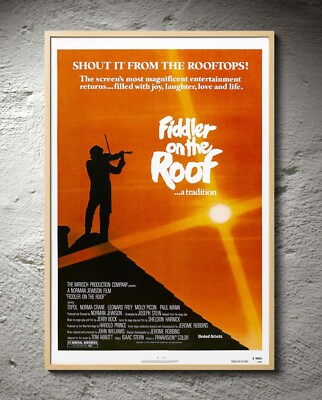#ad Fiddler on the Roof Chaim Topol 1971 Movie Poster 24quot;x36quot; Glossy Unframed 7114 $24.98