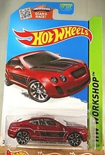 2015 Hot Wheels #192 HW Workshop BENTLEY CONTINENTAL SUPERSPORTS Red w/Trap5 Sp