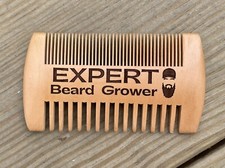 Beard Comb Sandalwood Wood Moustaches EXPERT Beard Grower Fathers Day Gift Funny