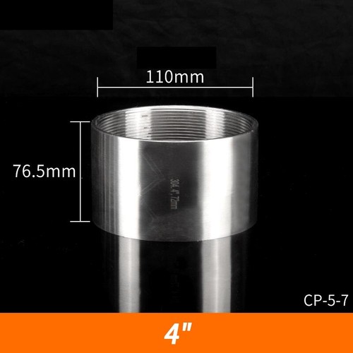 Stainless Steel 304 Full Socket Connector Couper 1/8" - 4" BSP Threaded Fittings - Picture 8 of 15