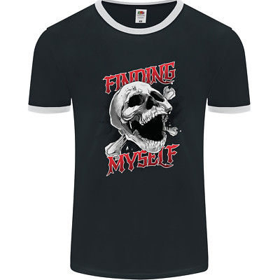 Finding Myself Skull Herren Ringer T-Shirt FotL