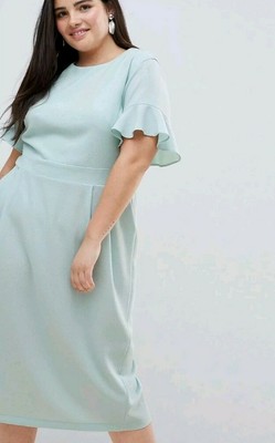 asos duck egg blue dress