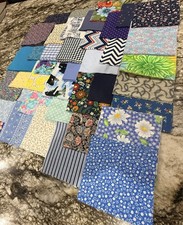 100 5  x5  Fabric Squares Hues Of Blue Charm Pack 100 Cotton