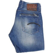 G-Star Men Blue Straight Regular Jeans W32 L34 45992 