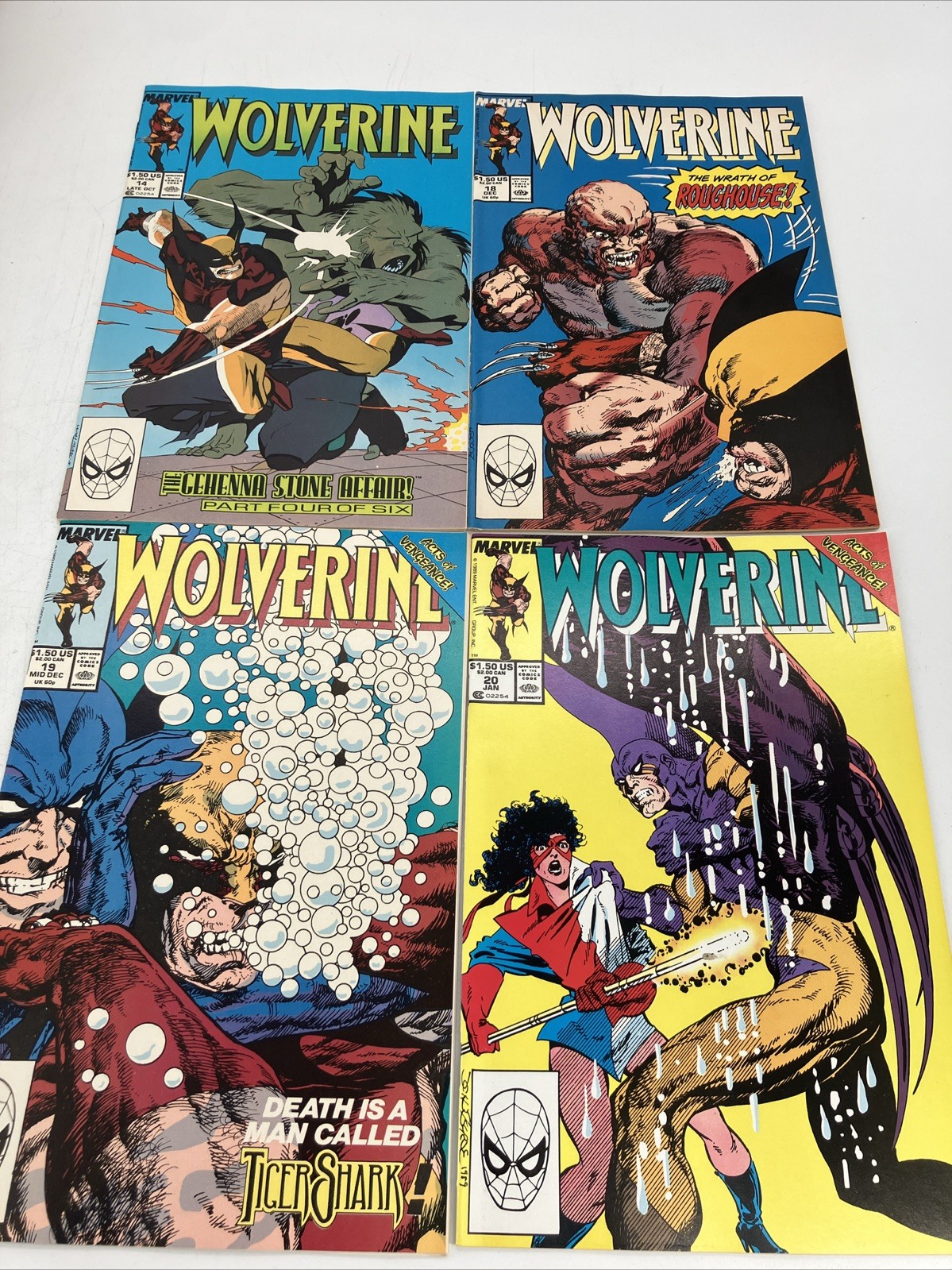 WOLVERINE #14 18-20 Lot of 4 Marvel Comics 1989 John Byrne Klaus Janson