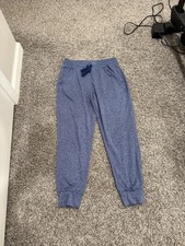 Zella Jogger Sweatpants Blue Heather XS Drawstring Cuffed Athletic Lounge