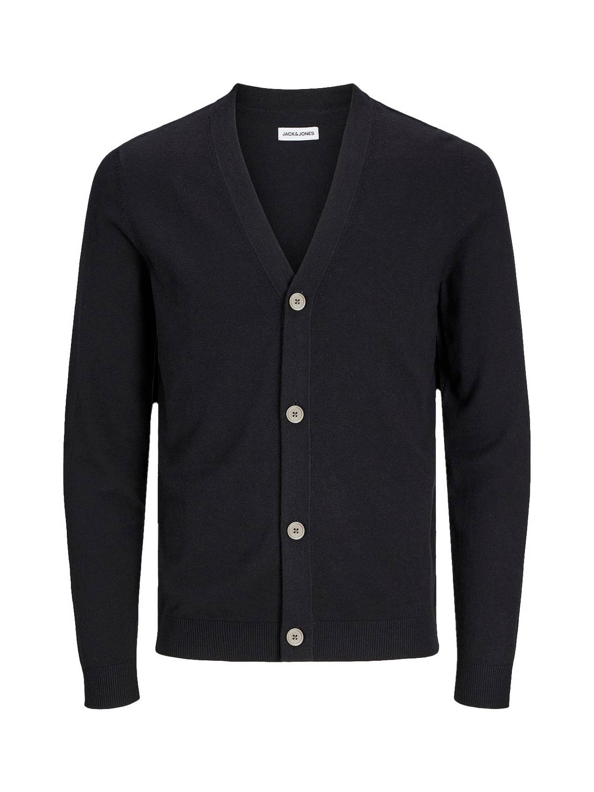 Вязаный кардиган на пуговицах Jack - Jones Emil Nero - Taglia XL Abbigliamento Uomo 8390₽