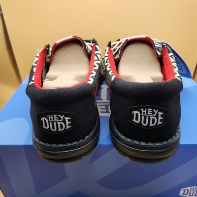 Hey Dude Wally Holiday Cheers Shoes Mens Size 12 Black Multi  display picture 1