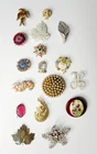 Vtg Brooch Pins Costume Jewelry CORO,ROLESTAN, etc ▪︎Signed&Unsigned▪︎ Lot of 17