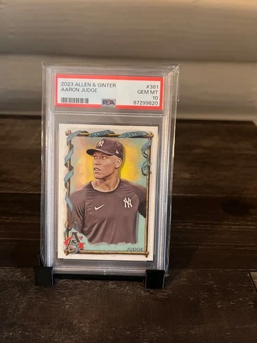 2023 A&G Aaron Judge PSA 10 #381 Yankees Short Pring SP card NEW CASE LOW POP