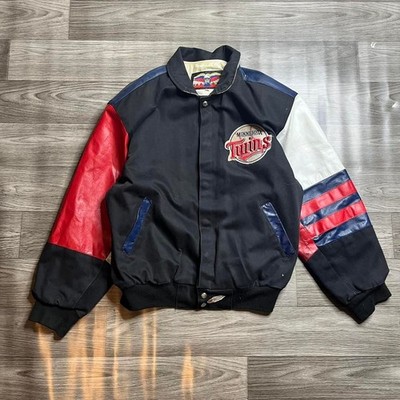 Vtg 90s MLB Minnesota Twins Jeff Hamilton JH Designs Bomber