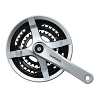 Shimano FC-TY501 Kurbelgarnitur 48/38/28, 175 Mm, 4-Kant, 6/7/8-Fach, Kettenschu