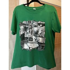 Welcome To Fabulous LAS VEGAS Nevada - Green - L Large T Shirt