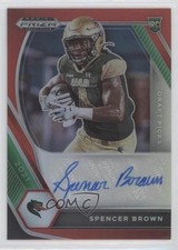 2021 Panini Prizm Draft Picks Red 126/199 Spencer Brown #DPA-SPB Auto 0l8