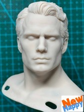 Cabeza de Superman Henry Cavill sin pintar 1/6 esculpida para figura de acción de 12""