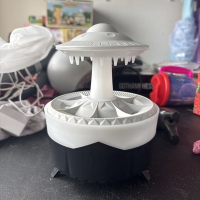 Essential Oil Diffuser 350ML UFO Raindrop Aromatherapy Diffuser Cool Mist Hum