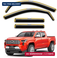 in-Channel Window Rain Guards Fit for Truck Toyota Tacoma 2024-2026 Double Cab w