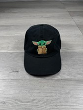 Star Wars Hat Cap Adjustable Black Baby Yoda Embroidered Dad Mandalorian Disney