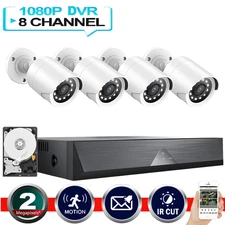 2MP Lite 8CH DVR 5in1 Video Recorder DVR Smart CCTV Security Camera System 500GB