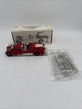 Ertl Die Cast 1937 Ahrens-Fox Fire Truck Bank Red NIB