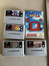 Super Nintendo Games Bundle 4 Games! Toys Super Swiv Super Offroad Sim City