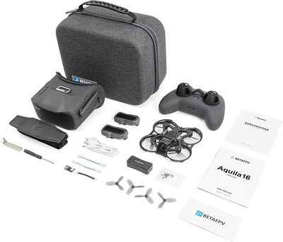 Aquila16 FPV Kit with Literadio 2 SE Transmitter for Simulator, VR03 Goggles wit
