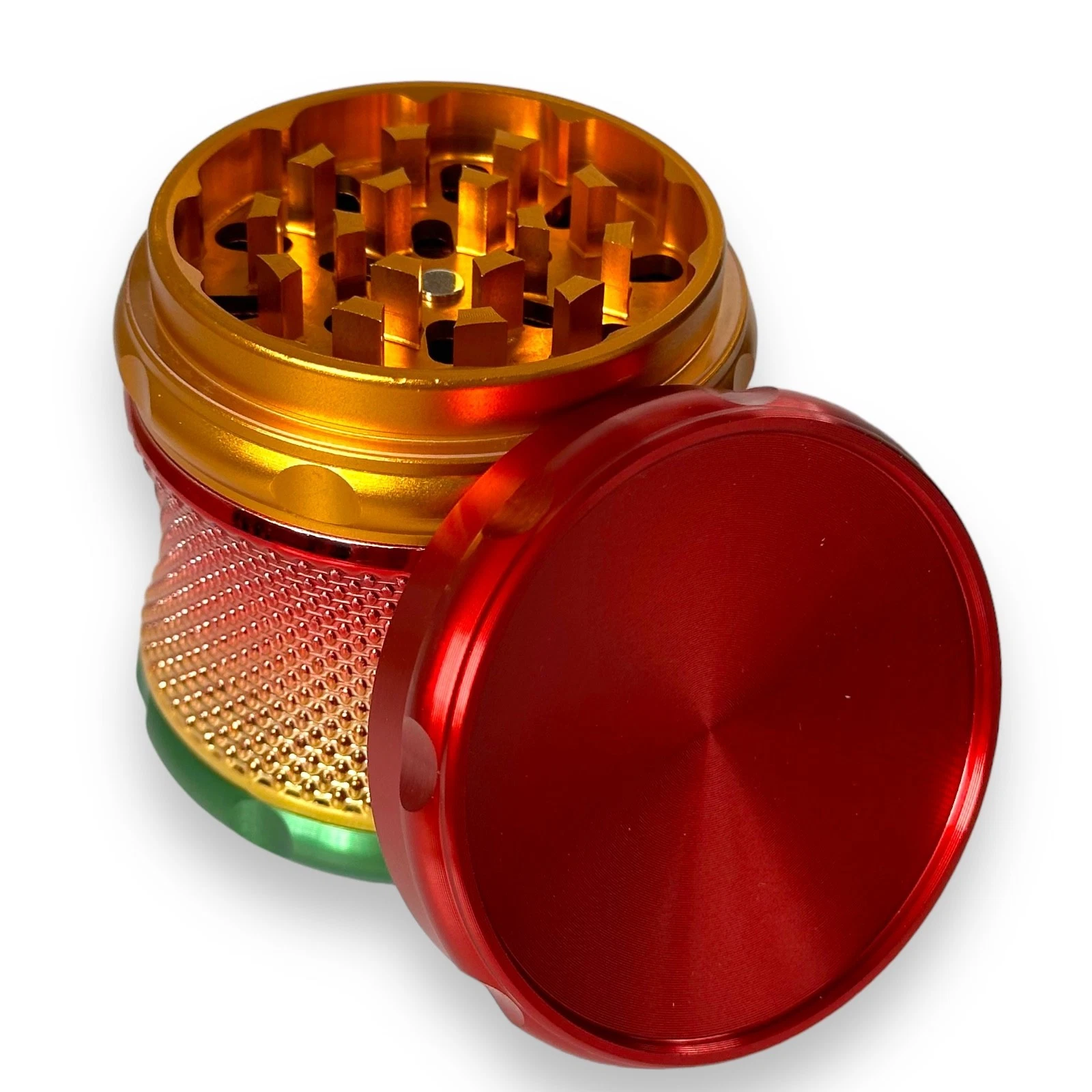 63mm Grinder Herb Crusher 4 Part Extra Large Big Metal Spice Shredder Red (UK)
Opens in a new window