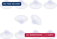 10 Pack Glass Table Suction Cups - 20mm Rubber Suckers, Anti-Collision, Desk Suc