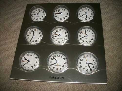 vintage-karlsson-art-deco-9-time-zone-framed-clocks-15x15-inches-ebay
